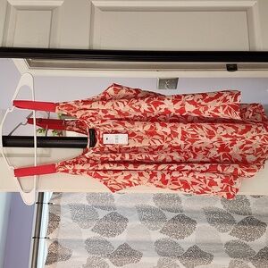 Floral Cami with Grosgrain Ribbon straps